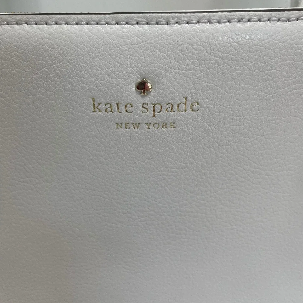 Kate Spade Small Mariella Greene Street White Leather Satchel Purse‎ Bride NEW